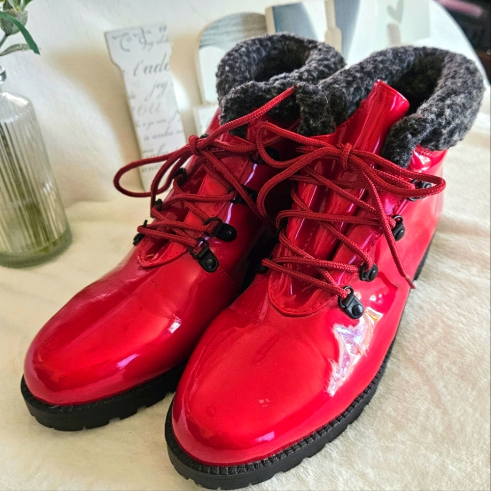 Red Rain boots